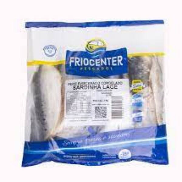 Sardinha sem Cabeça Friocenter Congelado Embalagem 1kg
