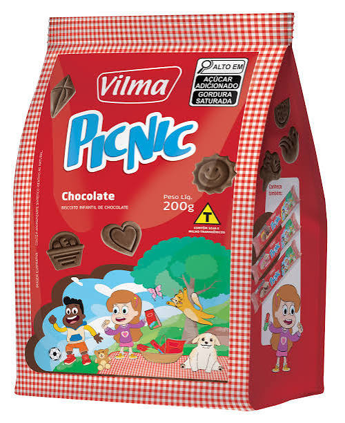 Biscoito Vilma Picnic chocolate 200g