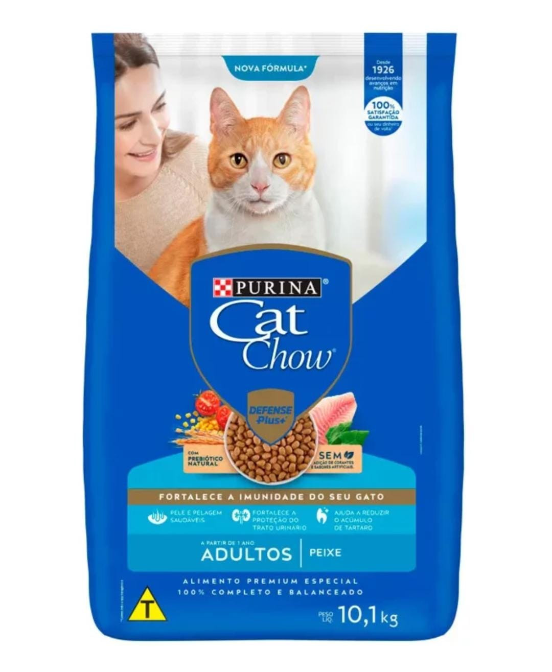 Cat Chow Gatos Adultos Peixe 10Kg