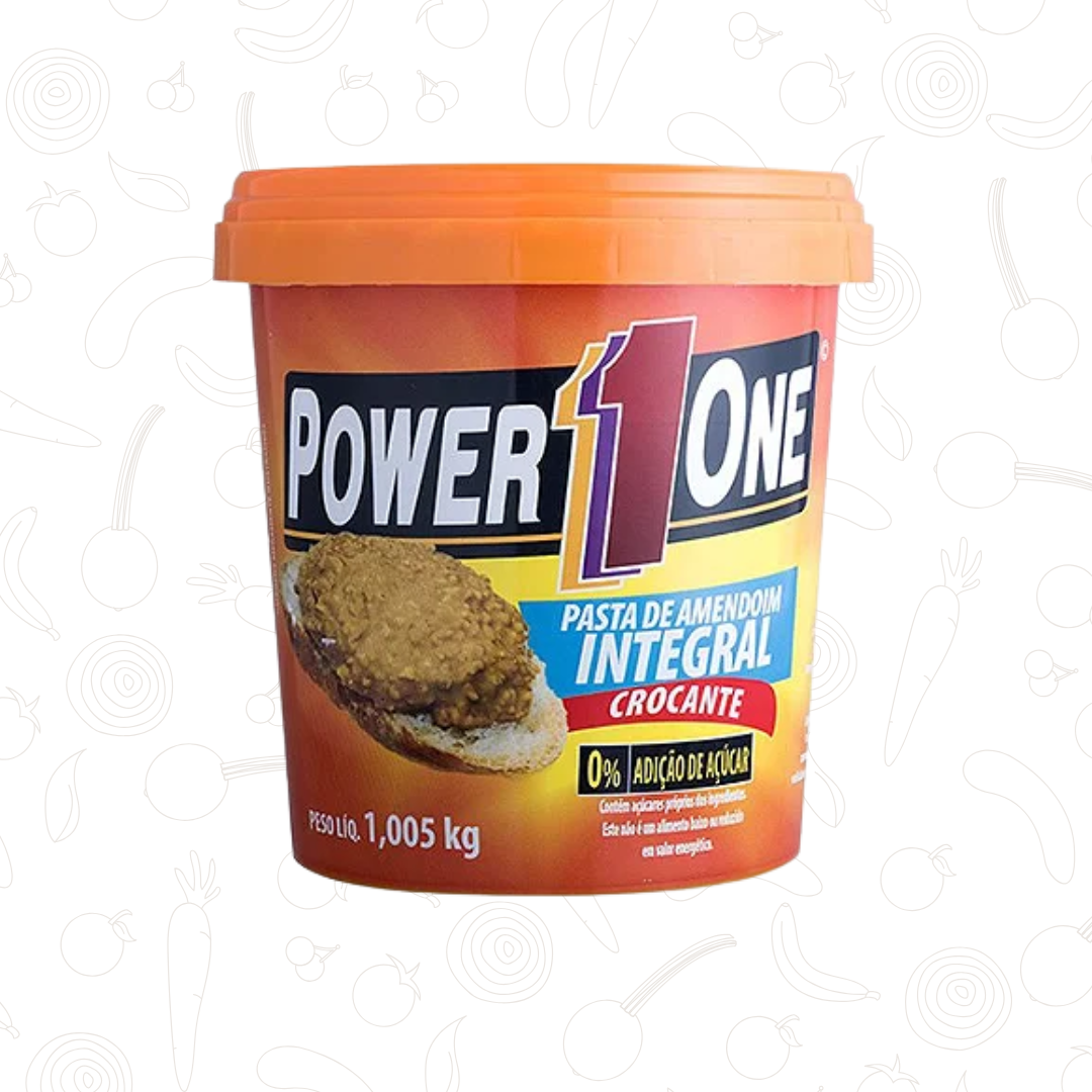Pasta de Amendoim Crocante Zero Power One 1Kg