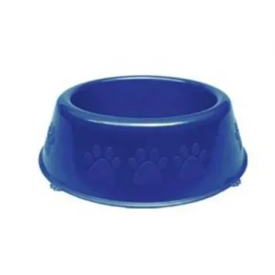 Comedouro Plast. Patinhas Fht 300Ml Azul