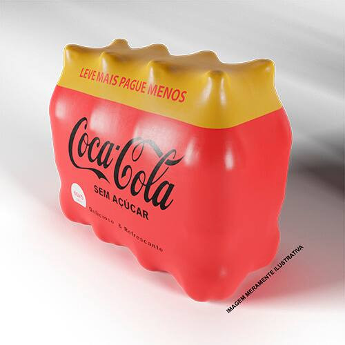 Combo 8 Coca-Cola Sem Açúcar 2l