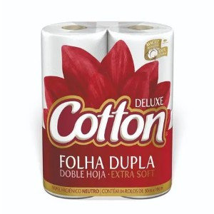PAPEL HIGIENICO DELUXE COTTON FOLHA DUPLA C/4UN