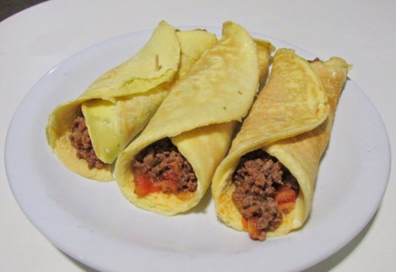 CREPIOCA COM CARNE DO SOL