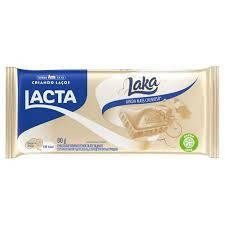 CHOCOLATE BARRA  LAKA LACTA BRANCO