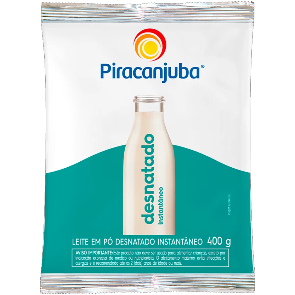 LEITE EM PO PIRACANJUBA DESNATADO INSTANTANEO SC400G