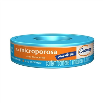 FITA MICROPOROSA BRANCA CREMER 1,2X4,5CM