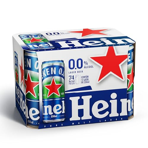 CERVEJA HEINEKEN O.O LATA C/12 UNIDADES 350ML (Cópia)