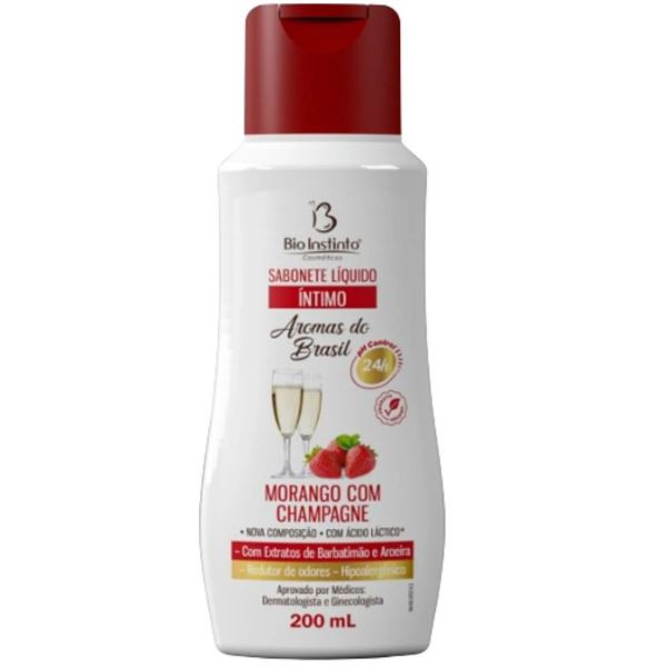 SABONETE INTIMO MORANGO COM CHA 200ML BIO INSTINTO