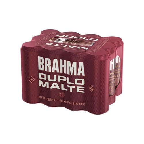 Cerveja Brahma Duplo Malte 350ml Com 12un