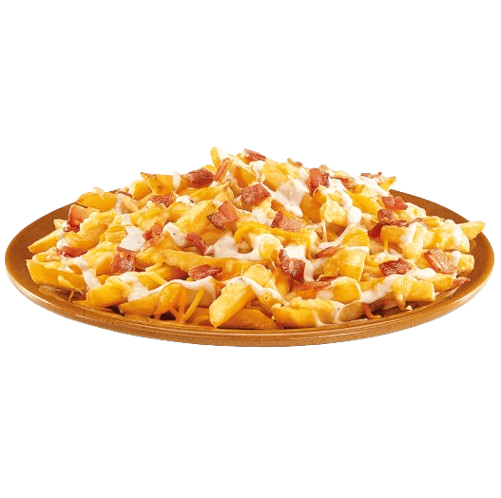 BATATA FRITA COM MUSSARELA E BACON M