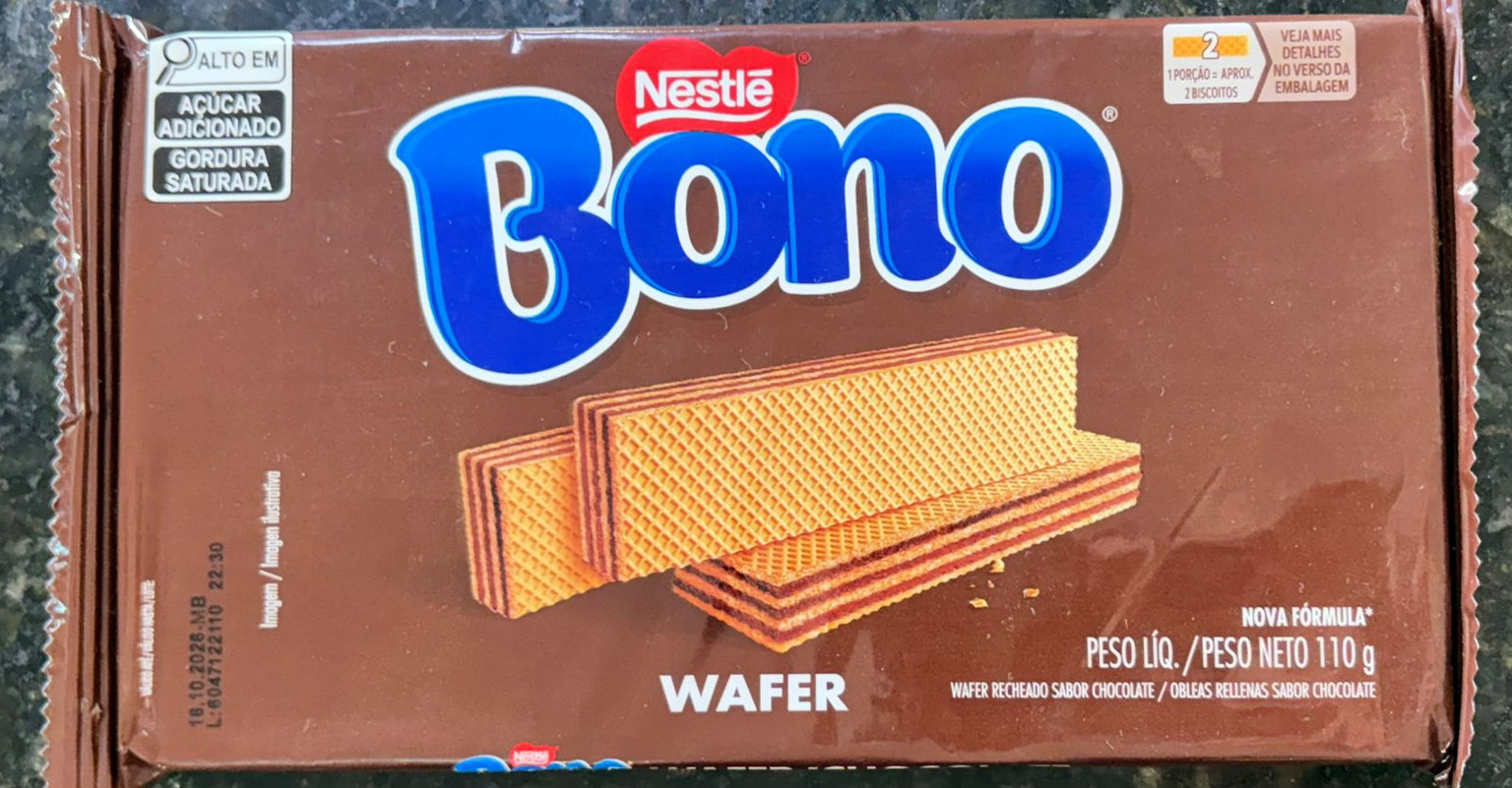 BOLACHA BONO WAFER CHOCOLATE