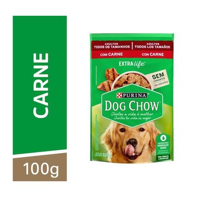 Ração para Cão de Carne Ao Molho Dog Chow 100g