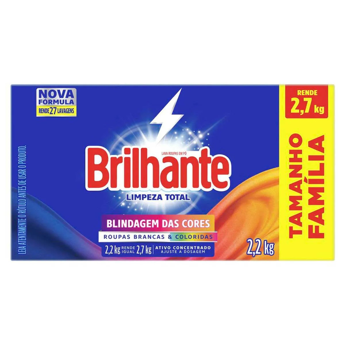 sabão em pó Brilhante 2,2kg