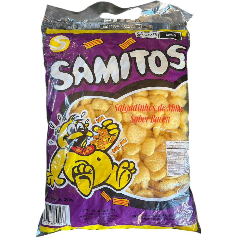 SALGADINHO SAMITOS BACON 200G