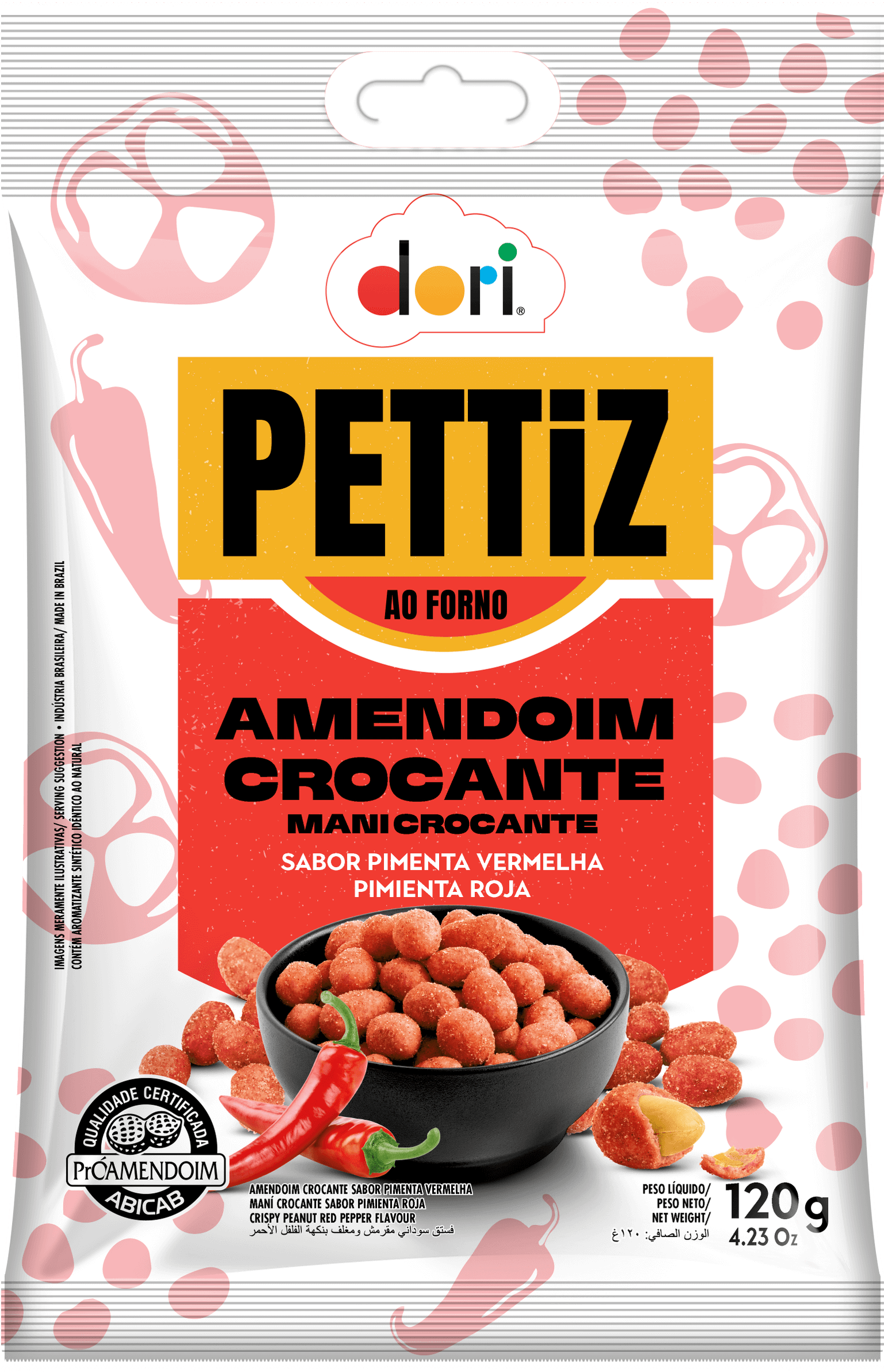 Amendoin Pettiz sabor Pimenta 120g