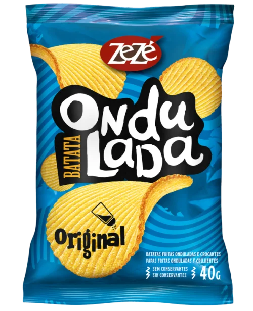 Salgadinho zeze ondulado 40g original 