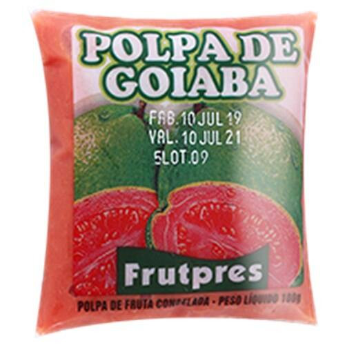Polpa Congelada Frutpres Goiaba Embalagem 100g