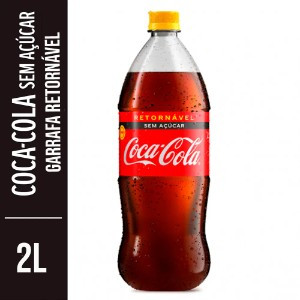 REFRIGERANTE COCA COLA ZERO RETORNÁVEL 2L