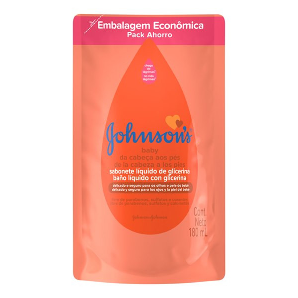 SABONETE LIQ JOHNSONS BABY GLICERINA CABEÇA PES SC180ML