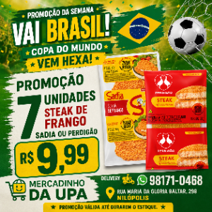 PROMOCAO STEAK SADIA E PERDIGAO 7 UNIDADES POR 9,99