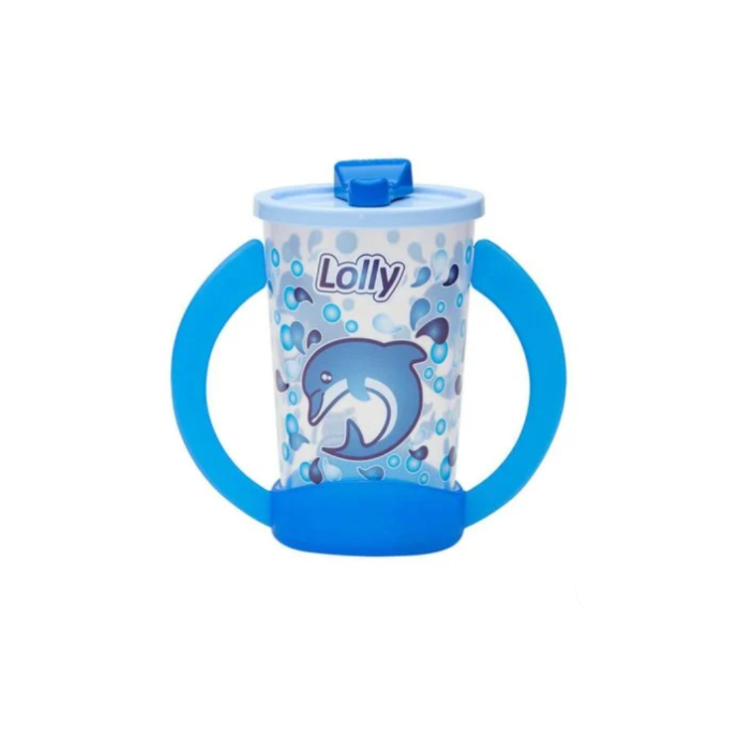 Copo de Treinamento Lolly Oceano 18+ Meses - 350mL - Azul