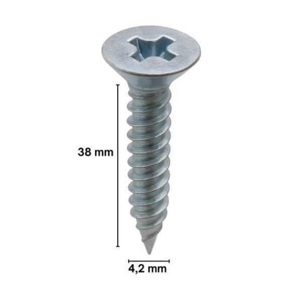 Parafuso Autoatarraxante Flangeado 4,2 x 38mm