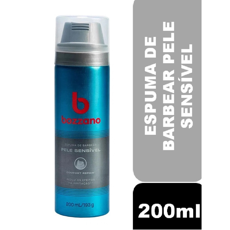 ESPOMA BARBEAR BOZZANO  PELE SENSÍVEL 200ML