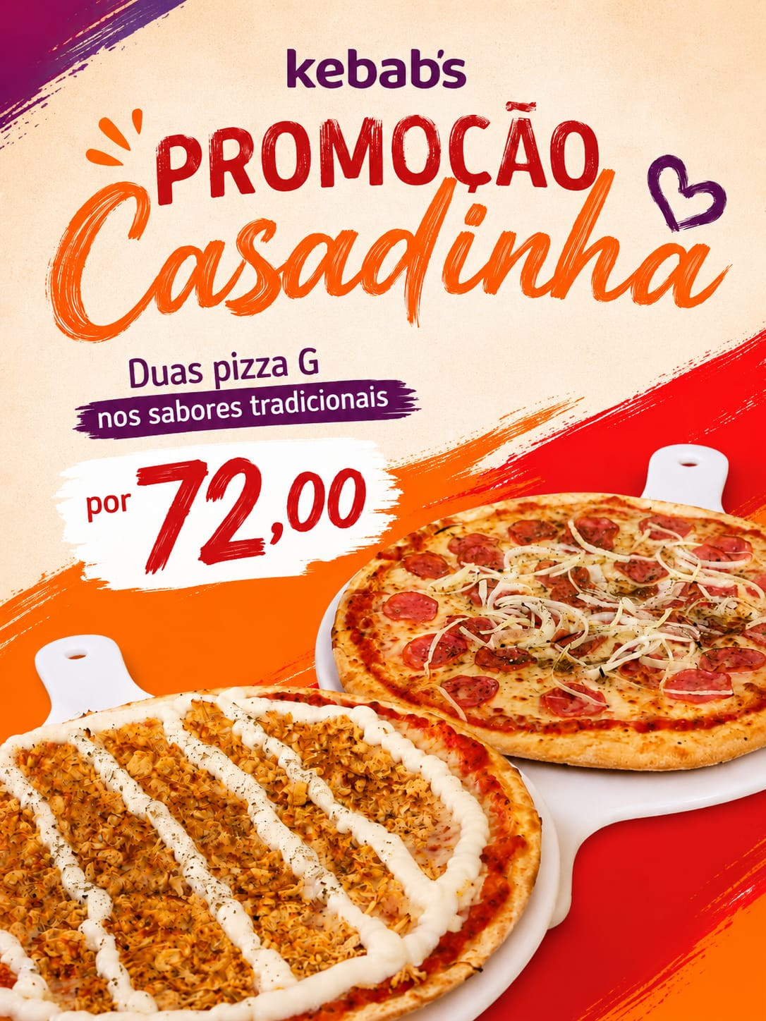 Casadinha 2 Pizzas