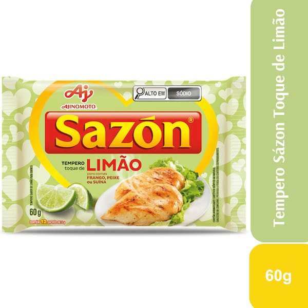 Tempero em Po Sazon 60g Toque Limao