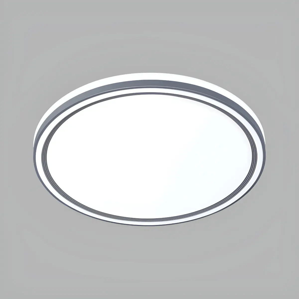 Plafon Led Gênova Redondo 31w 3 Temperaturas 3000 4000 6500k base cinza