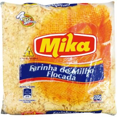 FARINHA DE MILHO FLOCADA MIKA 500G