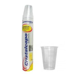COPO DESCARTAVEL CRISTALCOPO TRANSPARENTE 180ML C/100UN