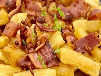 Porção Aipim com Bacon