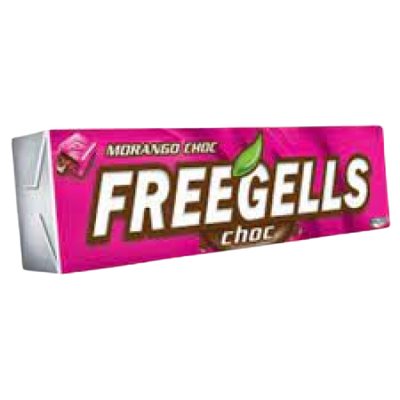 FREEGELLS  MORANGO C/ CHOCOLATE  27,5G