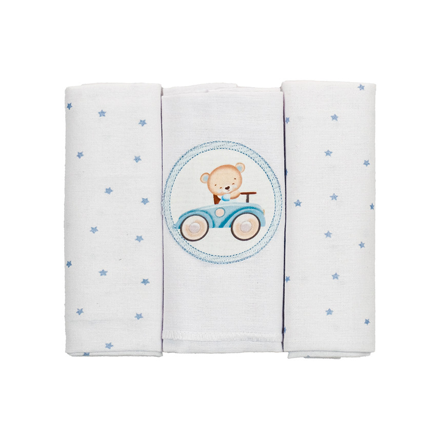 Cueiro Flanelado Bublim - Azul