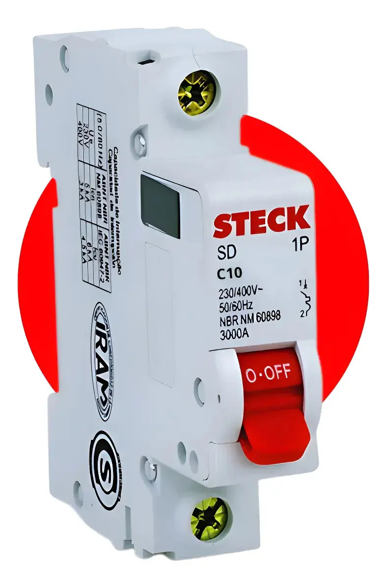 Disjuntor Unipolar  SD C10 Steck 