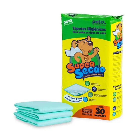 Tapete Higiênico Super Secão c/30 Und 
