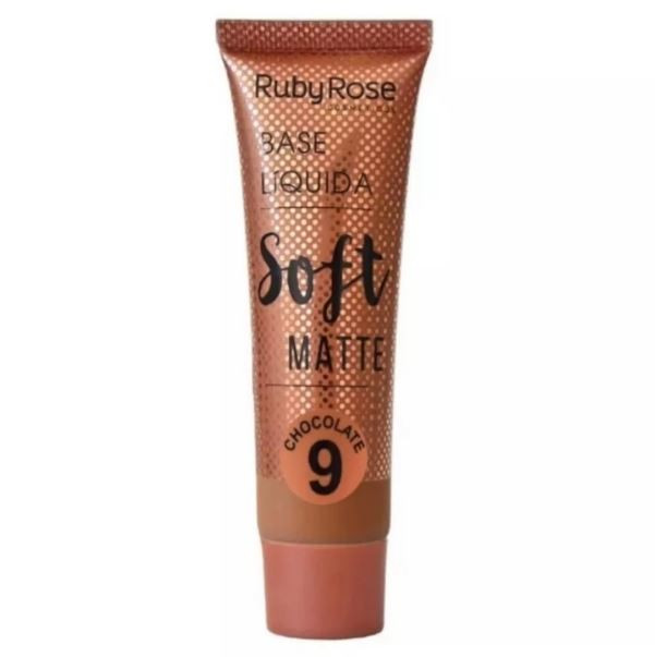 BASE LIQUIDA SOFT MATTE CHOCOLATE 9 RUBY ROSE 29ML