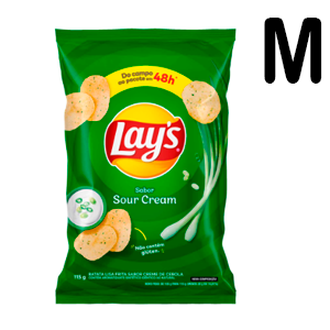 LAYS  SOUR CREAM - 62G