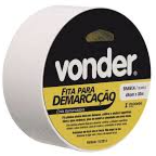 Fita Demarcação Branca 48mmx30mt - Vonder