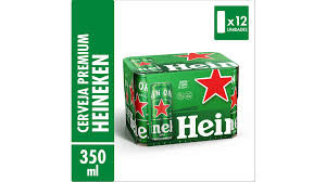 CERVEJA HEINEKEN LATA C/12 UNIDADES 350ML