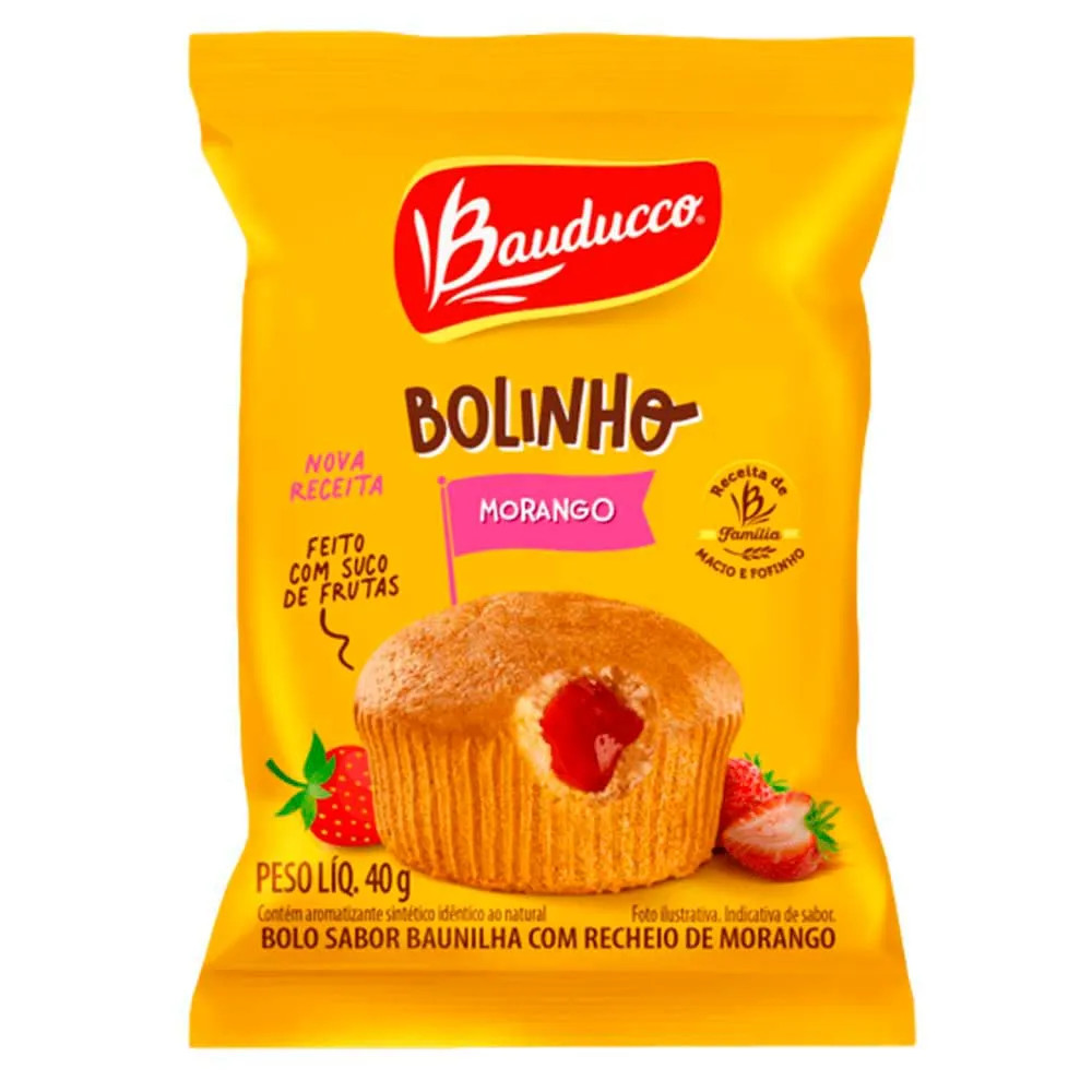 bolinho morango bauduco 40g