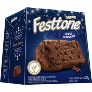 PANETTONE FESTTONE DUPLO CHOCOLATE 400G