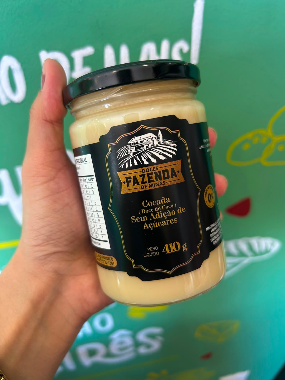 Cocada Cremosa Sem Adicao de Acucares 410g