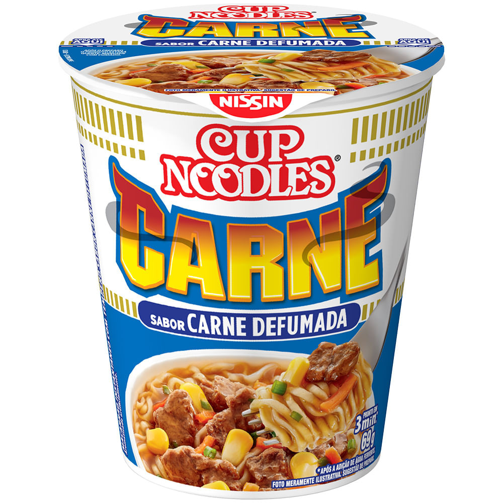 macarrão instantaneo cup noodles carne