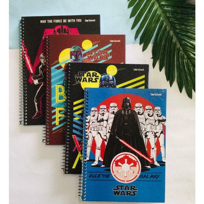 CADERNO ESPIRAL UNIV 1M STAR WARS 80FOLHAS STARSCHOOL