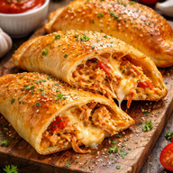 CALZONE DE FRANGO COM CATUPIRY
