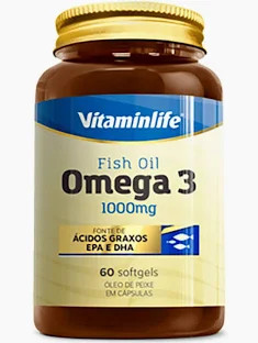 Oleo De Peixe - Omega 3 1000mg Vitaminlif(60 Caps)