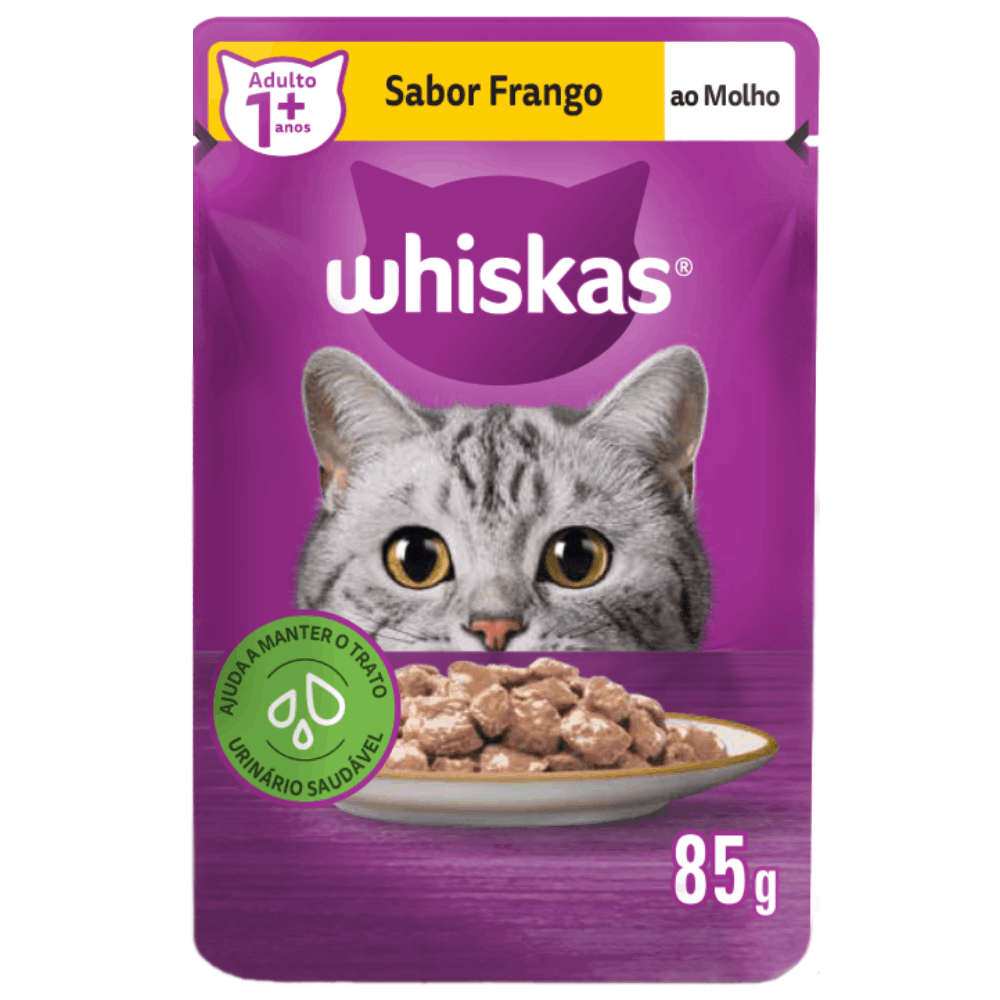 PETISCO WHISKAS FRANGO AO MOLHO  SC85G